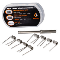 Geekvape - Paquete De Coils Prefabricadas N80 Fused Clapton 